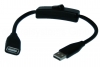 USB Verlängerugskabel Stecker/Buchse mit Schalter 