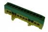 Schutzleiter-Klemme für Normschiene 16 mm² 12 polig 