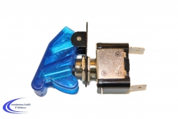 Kill-Switch mit Schutzklappe und LED, blau/transparent, Schaltleistung 12V/35A 