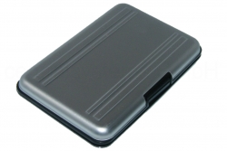 Aluminium Aufbewahrungsbox für 8 Speicherkarten SD + Micro SD 