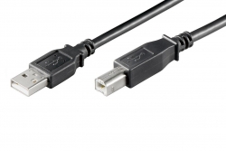 USB Kabel A/B 5m mit Ferrit 
